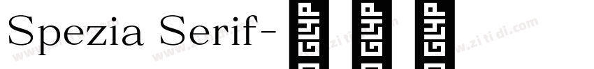 Spezia Serif字体转换